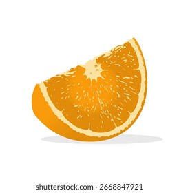 Orange slice isolated on a white background