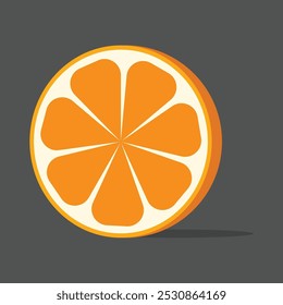 Orange Slice Logo icon with background