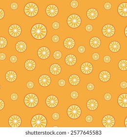 Orange Slice Pattern Background pattern