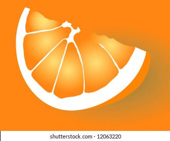 Orange Slice Vector