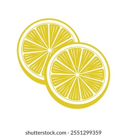 Orange slice vector art illustration on white background