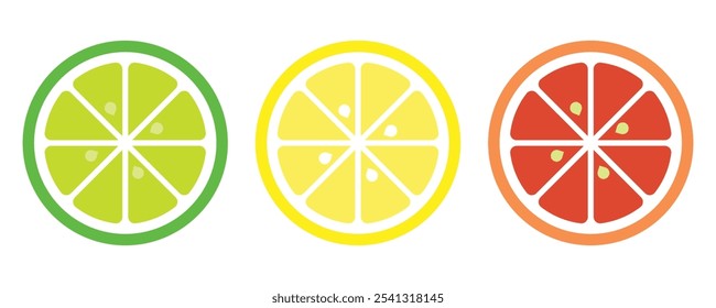 Orangefarbener Slice, Vektorsymbol.