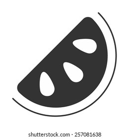 Orange Slice vector image to be used in web applications, mobile applications and print media. 