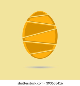 Orange sliced easter egg