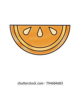 Orange sliced fruit
