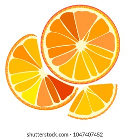 Orange slices. Citrus.