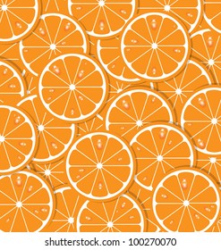Orange slices with juice document background