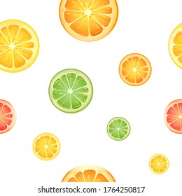 Orange slices on a transparent background