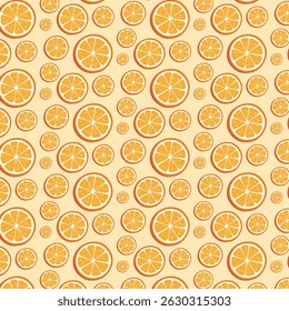 orange slices pattern background design