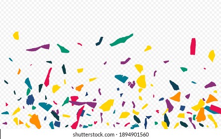 Orange Smear Invitation Transparent Background. Celebration Elements Design. Celebrate Colored Paper Card. White Particles Happy Illustration.