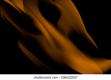 Orange smoke abstract background vector