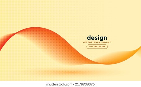 orange smooth flowing wave background
