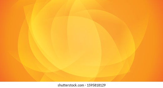 Orange smooth twist light lines vector background