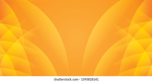 Orange smooth twist light lines vector background