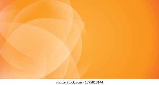 Orange smooth twist light lines vector background