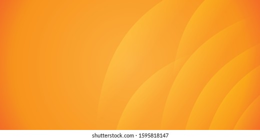 Orange smooth twist light lines vector background