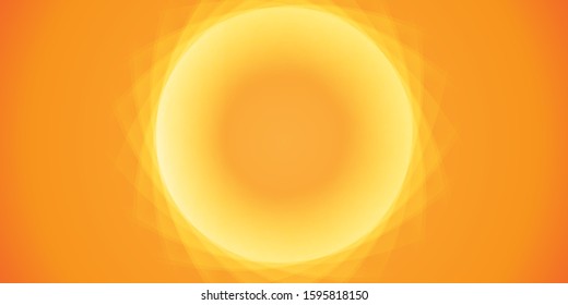 Orange smooth twist light lines vector background