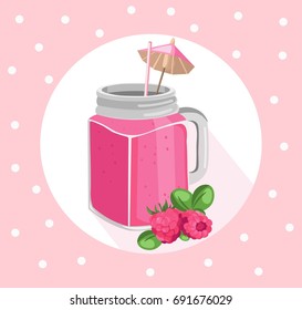 Orange smoothie vector. Fresh drink retro style backgrounds