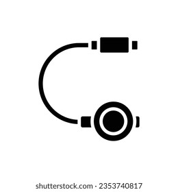 Orange Snorkel Filled Icon Vector Illustration