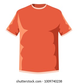 Orange soccer shirt icon. Cartoon illustration of orange soccer shirt vector icon for web