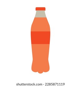 orange soda color icon vector illustration