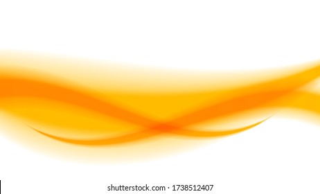 orange soft color wave shape for banner background, abstract graphic smooth for banner copy space, blurred gradient yellow orange wavy swirl soft, orange white with wave curve for backdrop, vector
