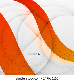 Orange soft wave abstraction