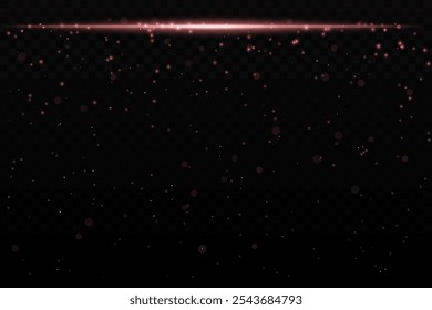 Efecto de luz brillante naranja con sutiles partículas brillantes sobre un fondo oscuro, ideal para temas de ciencia ficción, cósmicos o de cielo nocturno. El haz Horizontal añade una sensación futurista dinámica.