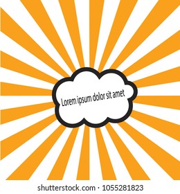 
Orange speaking background