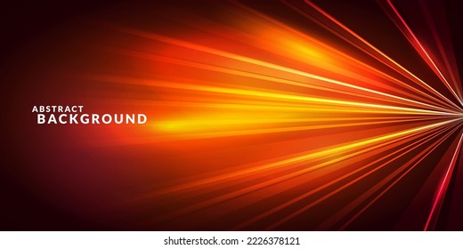 Orange Speed Blurred Motion Background
