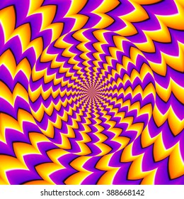 Orange spin illusion