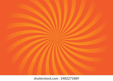 Orange Spiral Background vector illustration