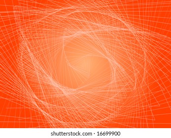 Orange Spiral Staircase