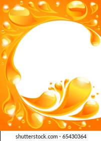 Orange splash