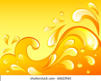 Orange splash background
