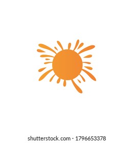 Orange Splash Creative Vector Logo