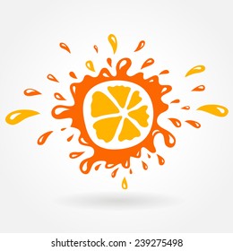 orange splash element