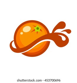 Orange Splash Logo icon