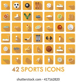 orange sport icons