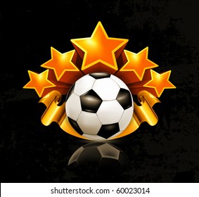 Orange sports emblem, football 10eps