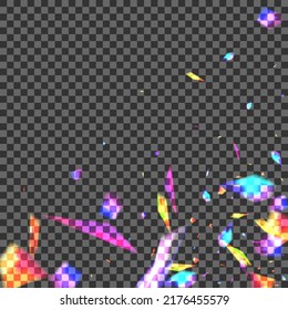 Orange Spot Background Transparent Vector. Element Celebration Texture. Multicolored Gloss Design. Glow Defocused. Bokeh Graphic Illustration.