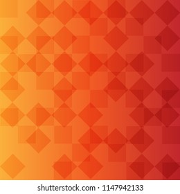 Orange square box abstract summer bakground vector design
