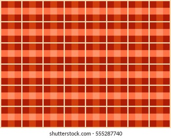 Orange square geometric checkered plaid tartan pattern