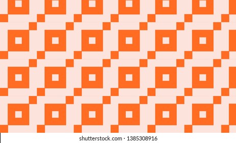 Orange Square Pattern Background Vector