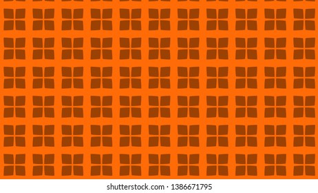 Orange Square Pattern Background Vector Art