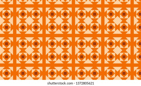 Orange Square Pattern Graphic