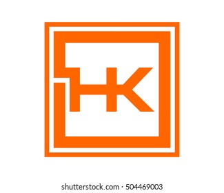 orange square typography typeset alphabet font image vector icon