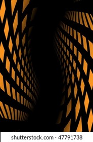 Orange squared tunnel