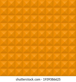 Orange Squares Background. Mosaic Tiles Pattern. Seamless Vector Illustration.