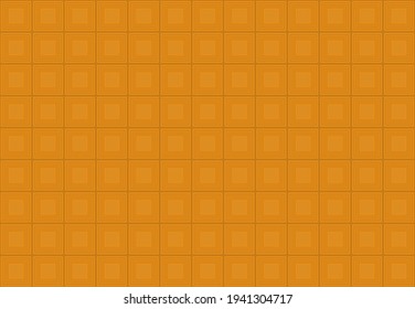 Orange squares background. Mosaic tiles pattern. Seamless vector illustration.